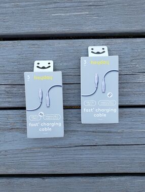 Heyday Lavender 3' USB-C to USB-C Chargng Cable - 2pk